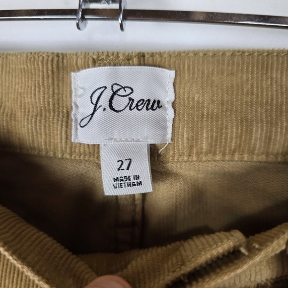 J. Crew Tan Corduroy Garment Dyed Vintage Slim Straight Leg Pants - Picture 4 of 7